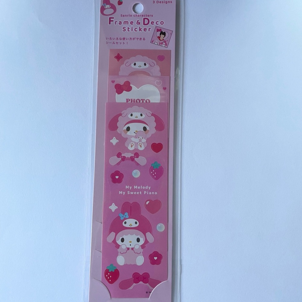My Melody frame and deco stickers
